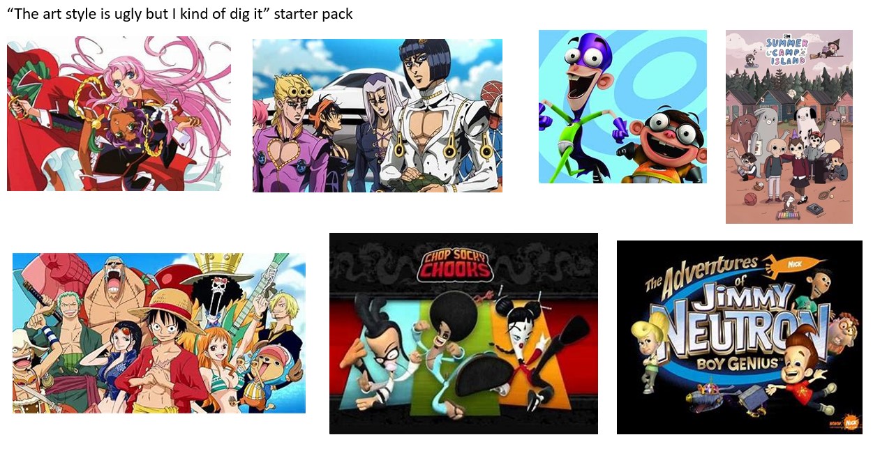 "The art style is ugly but I kind of dig it" starter pack | /r ...