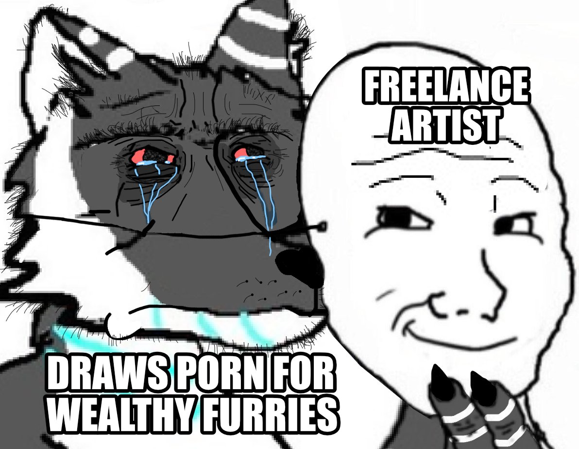 FREELANCE ARTIST DRAWS P--- FOR WEALTHY FURRIES