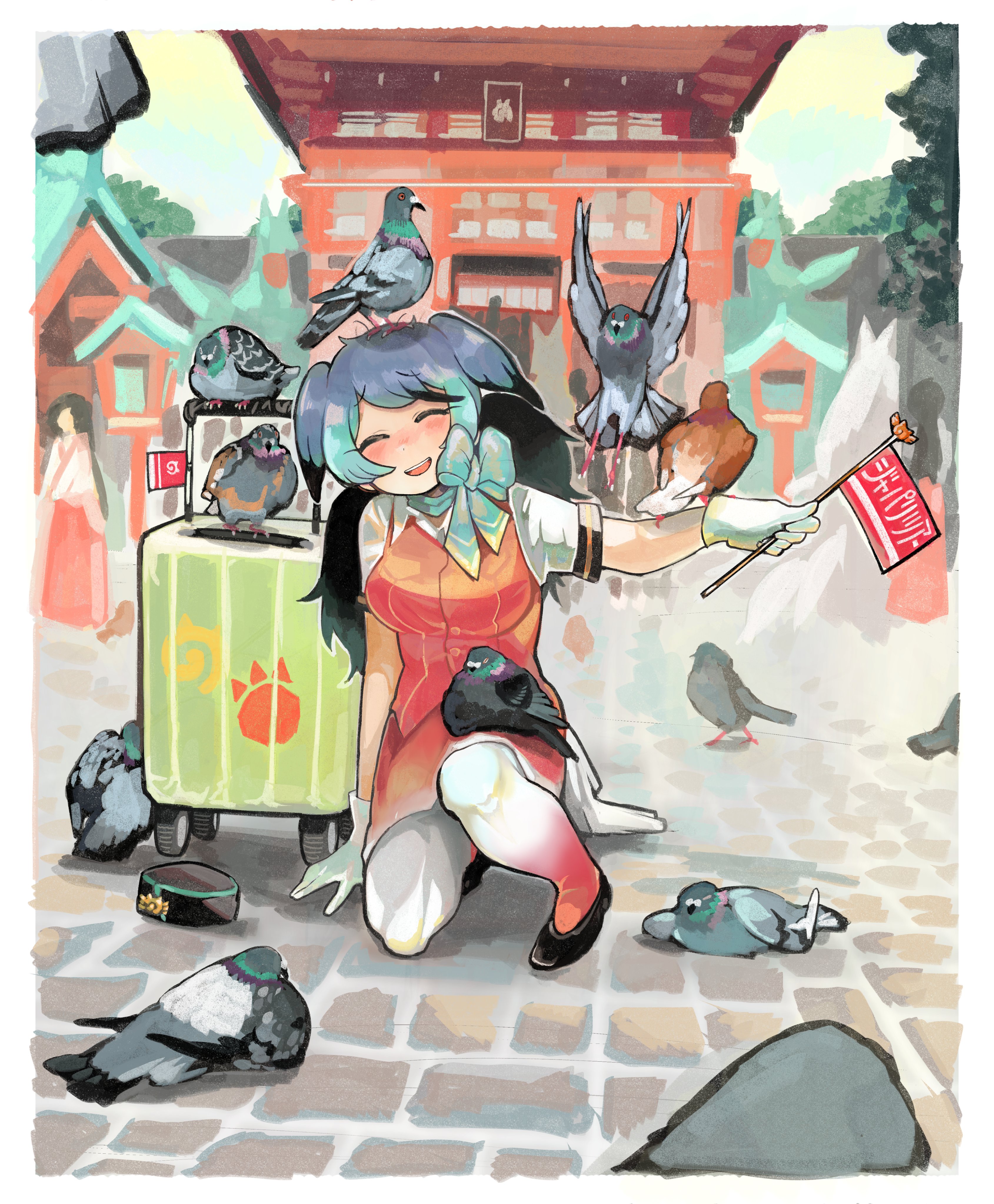 Pigeon attack!
