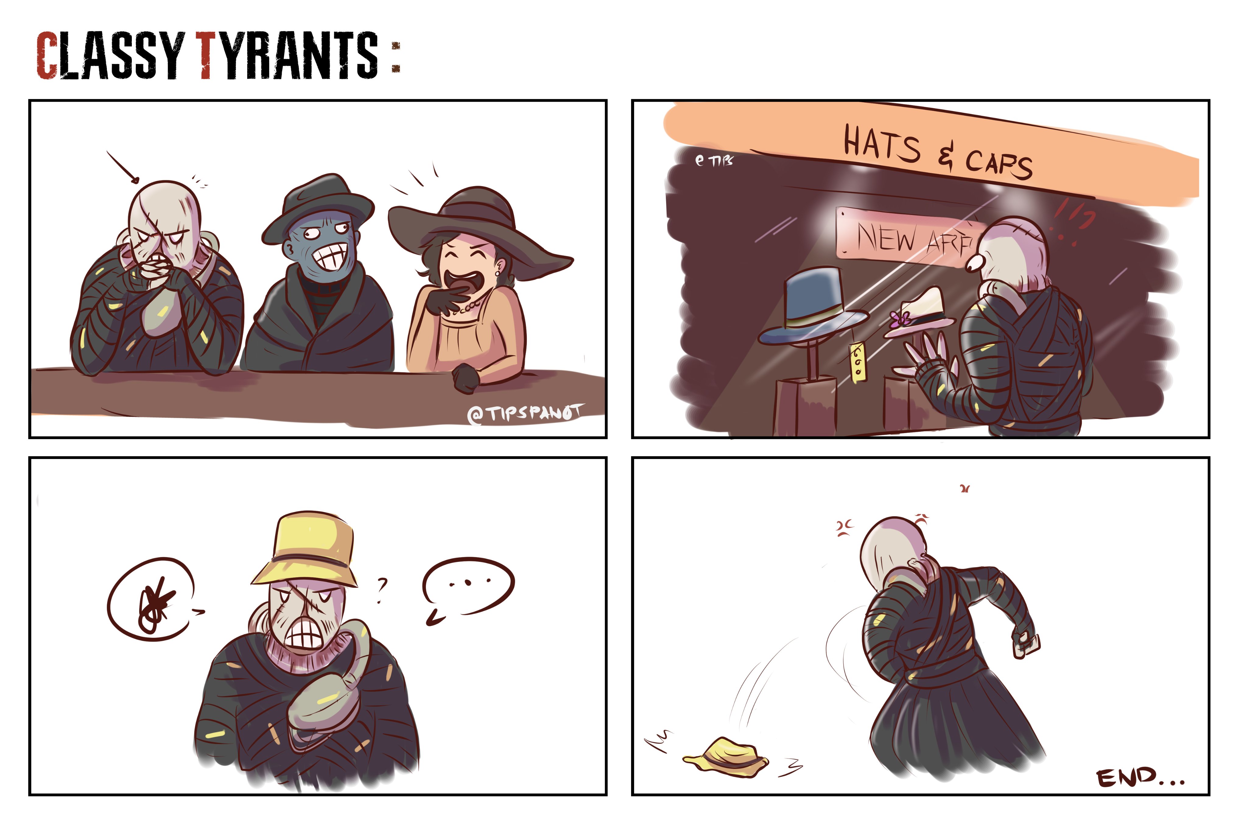 CLASSY TYRANTS : HATS & CAPS e TIBS 17 NEW ARE @TIPSPANOT END...