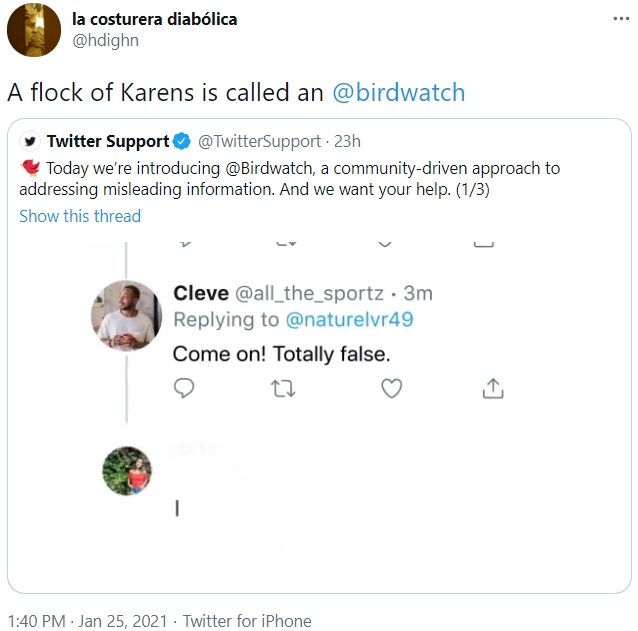 A flock of Karens is called a birdwatch Birdwatch Know Your Meme