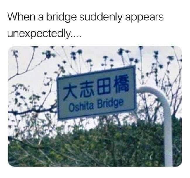 When a bridge suddenly appears unexpectedly... |大志田橋 Oshita Bridge