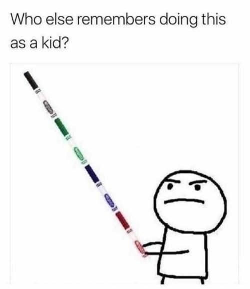 Who else remembers doing this as a kid?