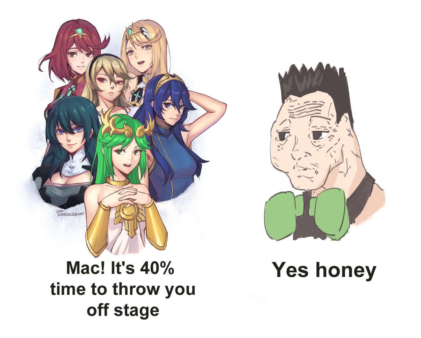 THRECKLESART Mac! It's 40% Yes honey time to throw you off stage