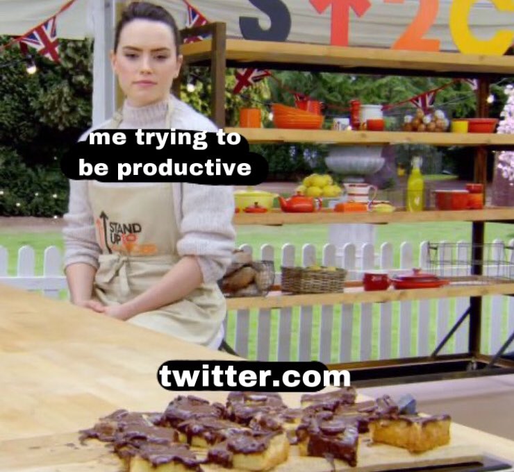 me trying to be productive STAND UPO twitter.com