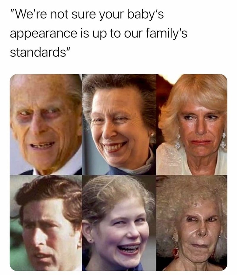 "We're not sure your baby's appearance is up to our family's standards"