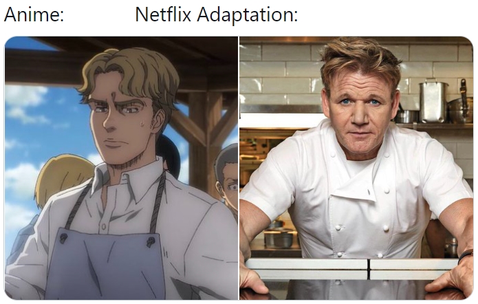 Niccolo Vs Gordon Ramsey Attack On Titan Shingeki No Kyojin Know Your Meme