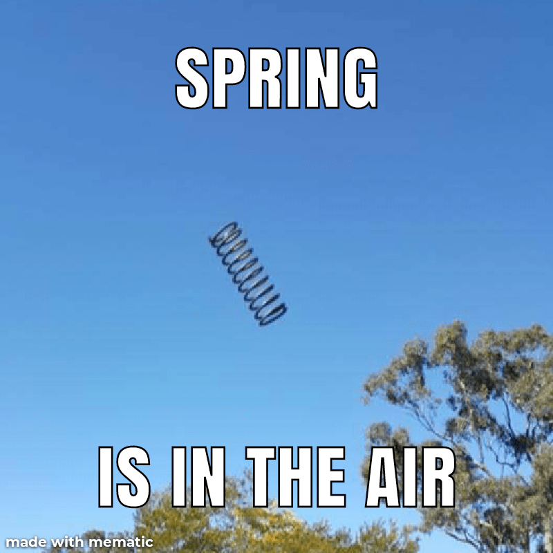 SPRING IS IN THE AIR made with mematic