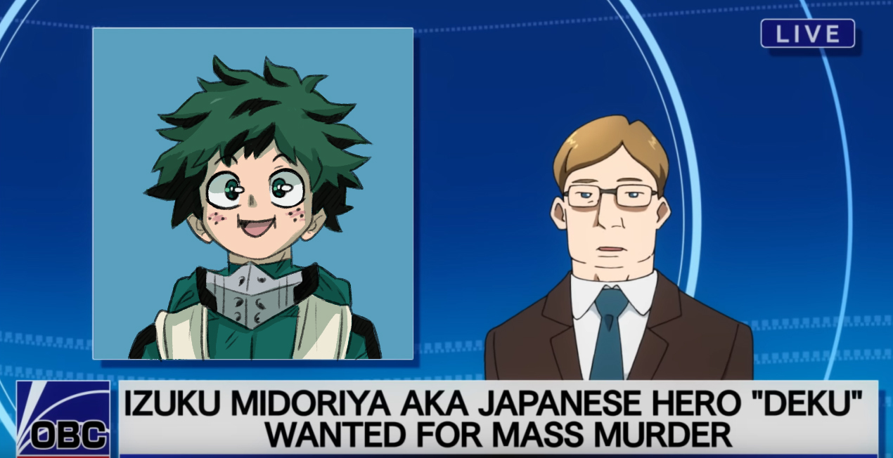 LIVE R..MA IZUKU MIDORIYA AKA JAPANESE HERO "DEKU" WANTED FOR MASS MURDER OBC