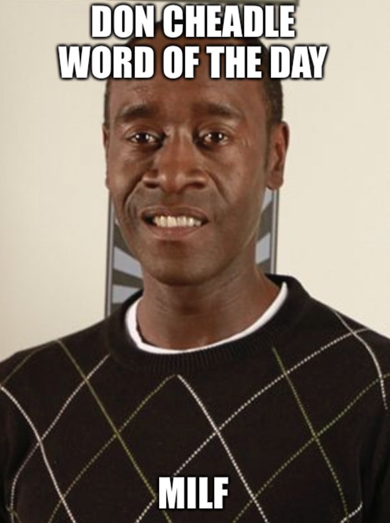 DON CHEADLE WORD OF THE DAY MILF