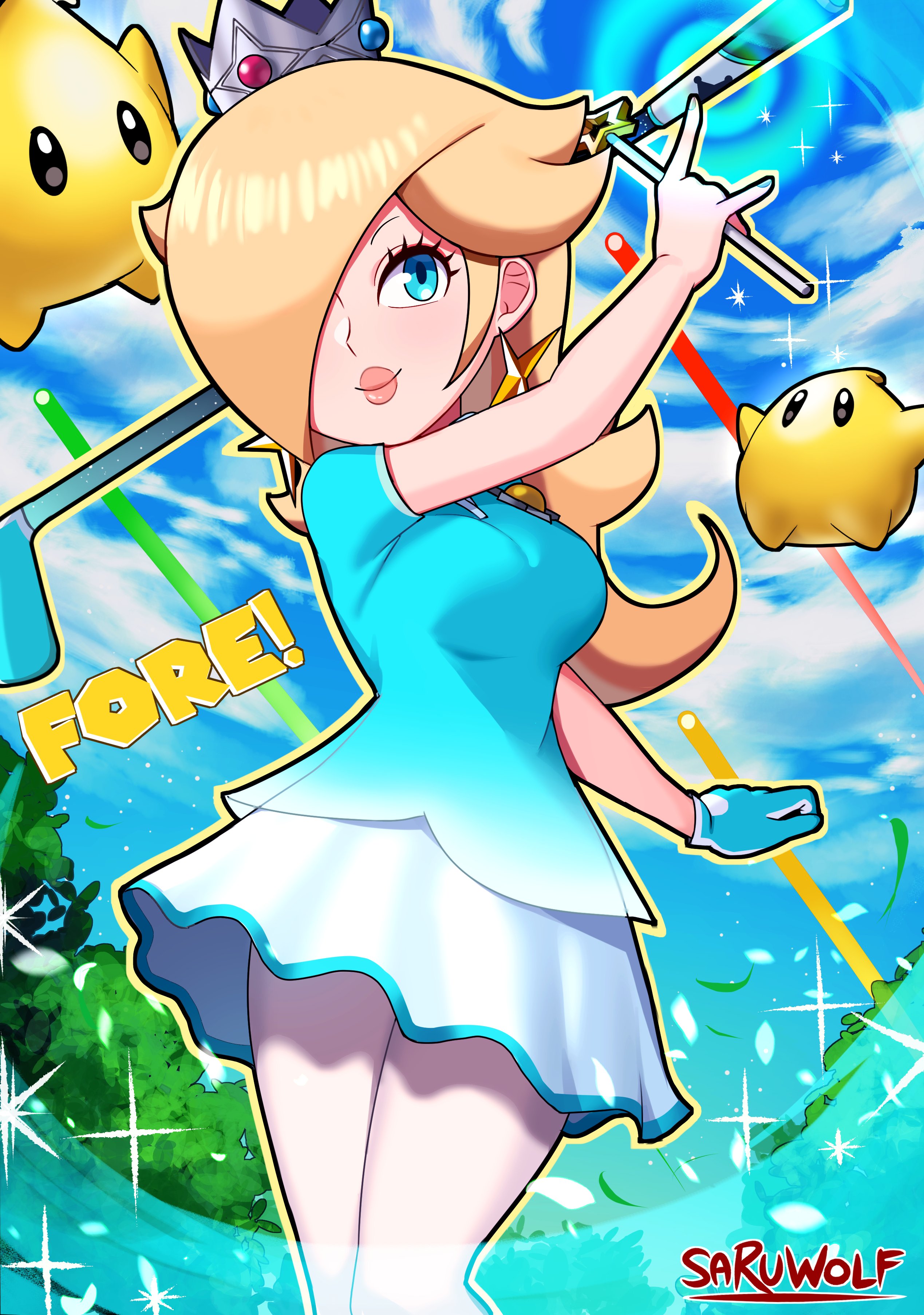 Golfer Rosalina Mario Golf Know Your Meme