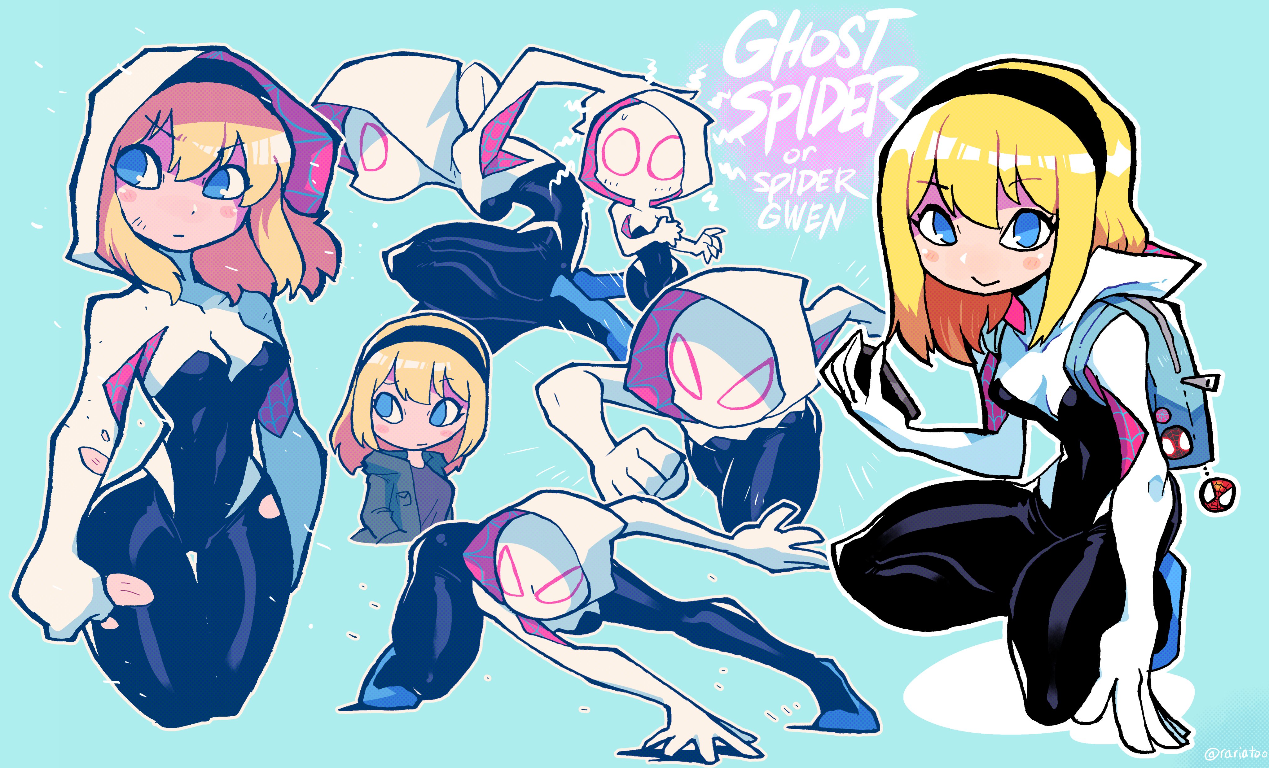 GHOST SPIDER or splDER GWEN @rariatoo