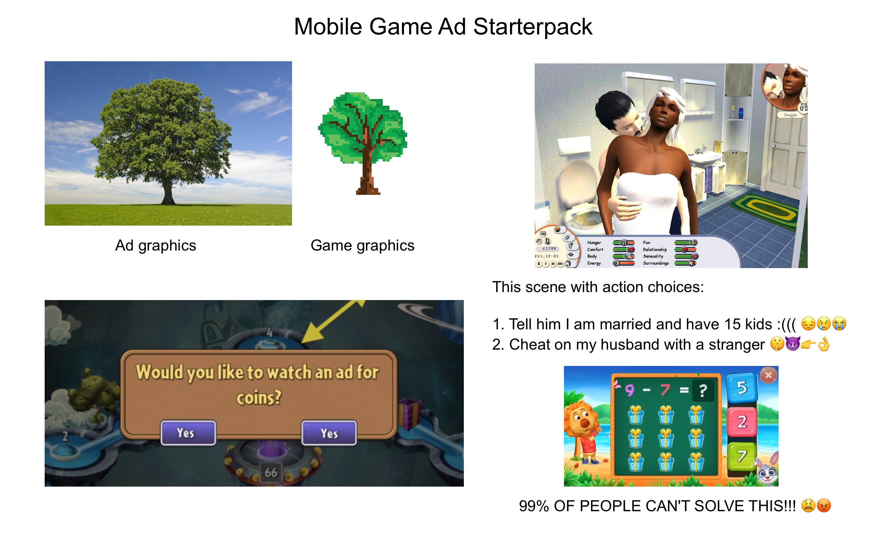 Mobile Games Starter Pack : r/starterpacks