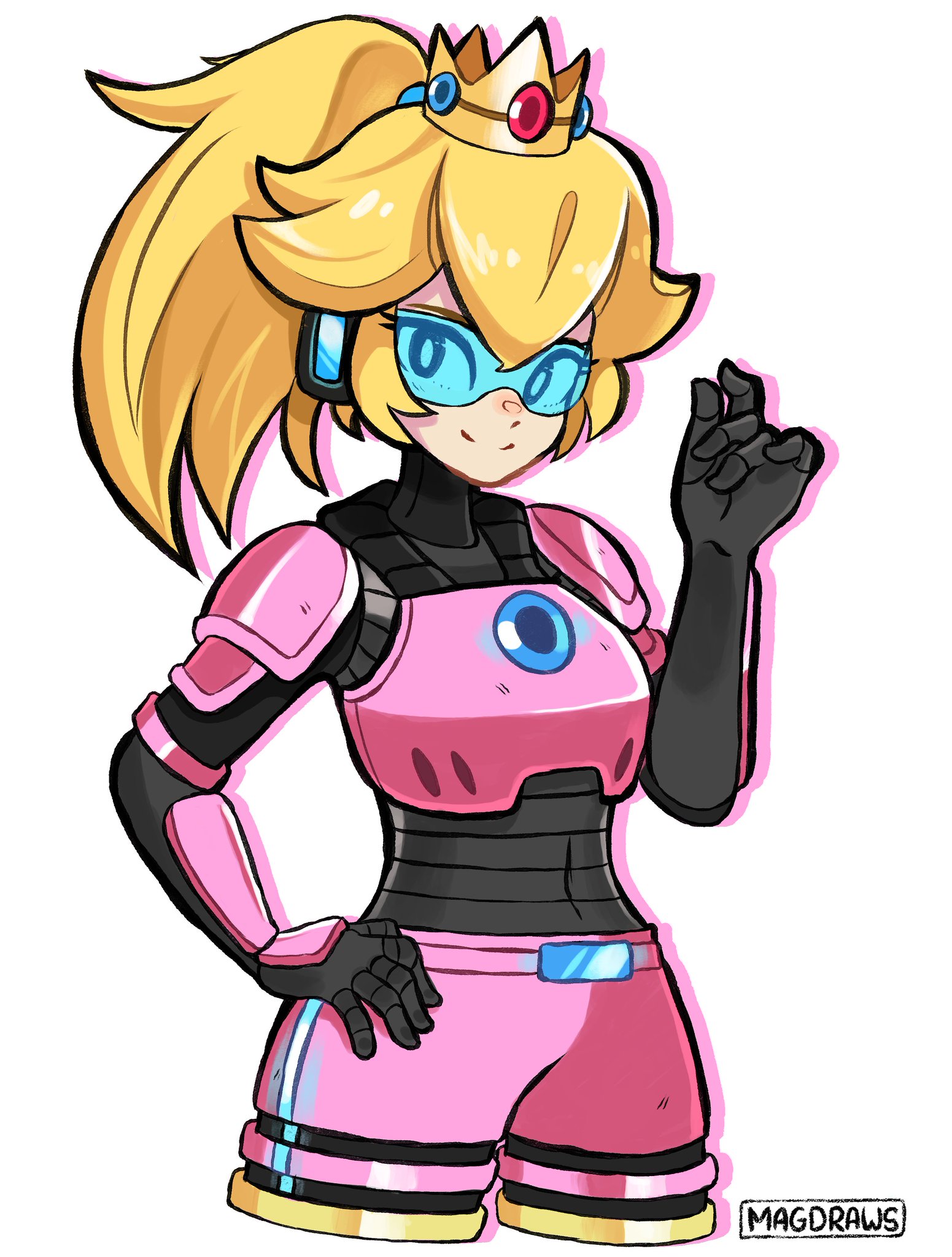 Power Suit Peach Commission 🍑 By Magdraws Super Mario Know Your Meme 