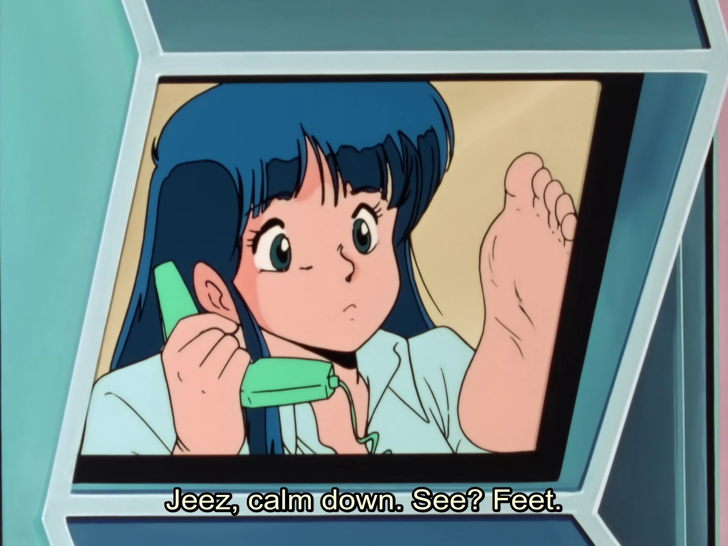 Jeez calm down see feet