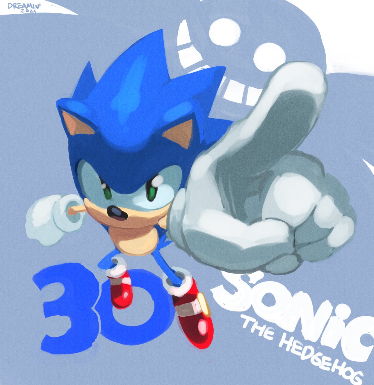 the blue one you know, #Happy30Sonic