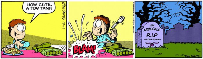 HOW CUTE. A TOY TANK JON ARBUCKLE R.I.P WRONG PUWMY BLAM CO000 RM DAVRS 1 PNA C AI R Rarvel. JPM DAVIS 1O-11