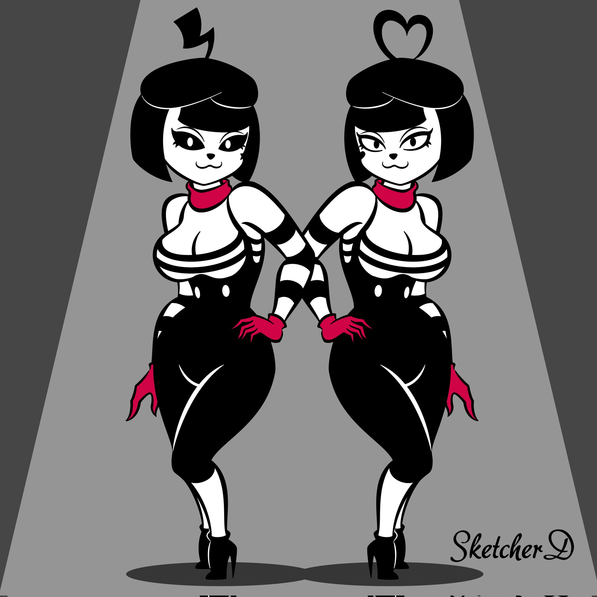 bonbon and chuchu (mime and dash) drawn by derpixon