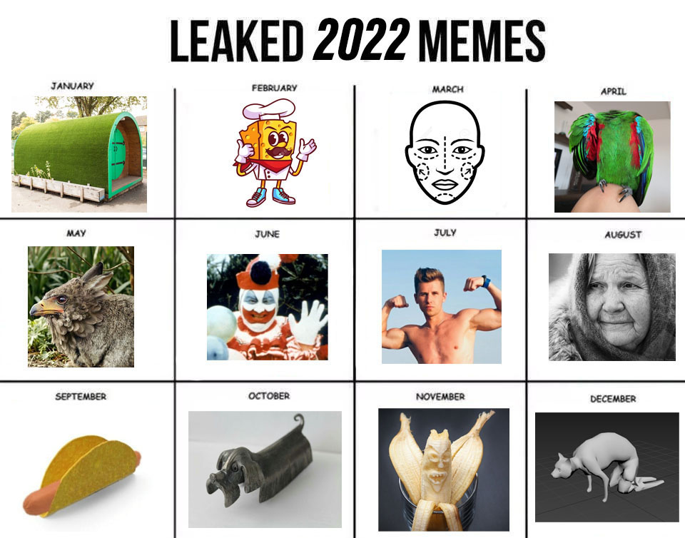 2022 Calendar Meme Weekly 2022 Calendar