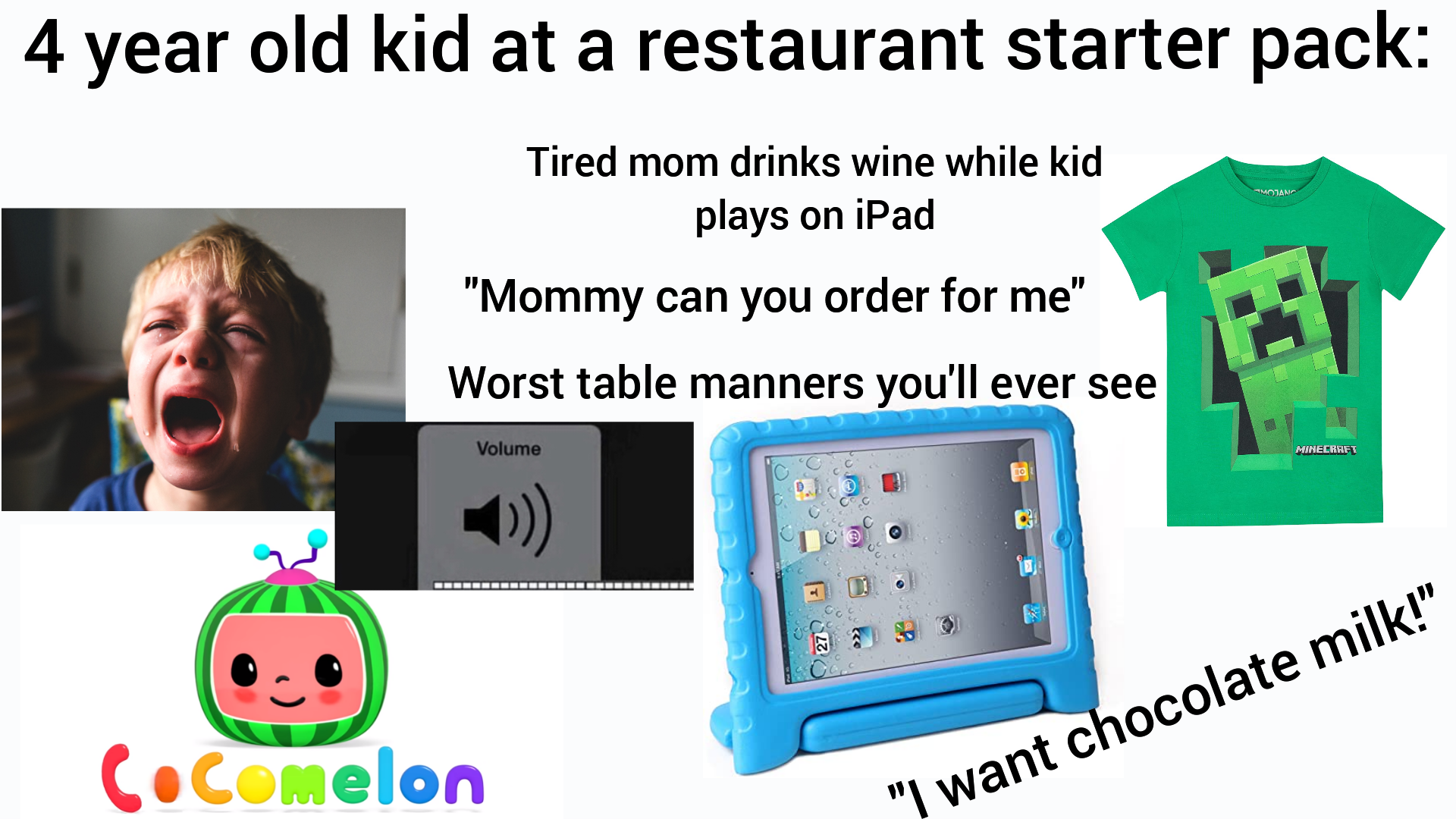 4 Year Old Kid At A Restaurant Starter Pack r starterpacks IPad 4 Year Old Kid At A Restaurant Starter Pack r starterpacks IPad
