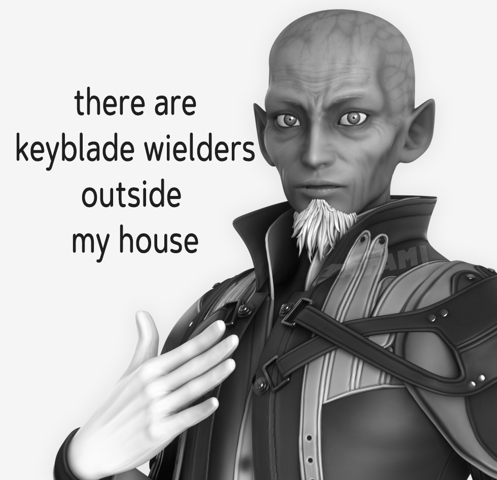 there are keyblade wielders outside my house MI