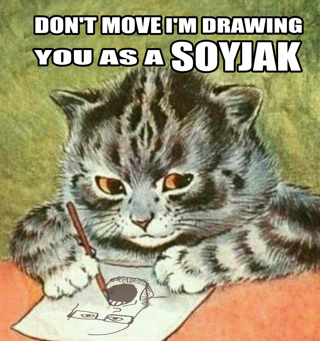 DON'T MOVE I'M DRAWING YOU AS A SOYJAK