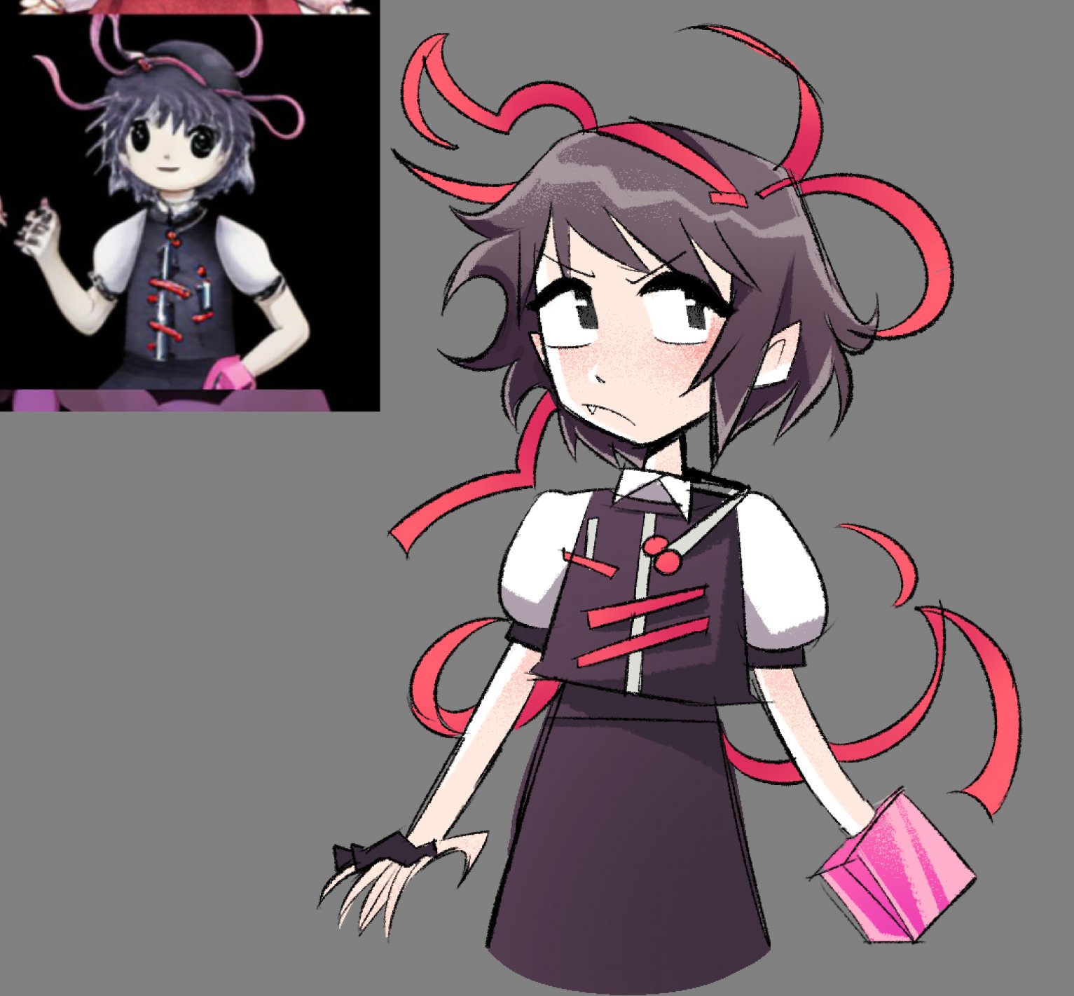 this invader zim looking child #touhou
