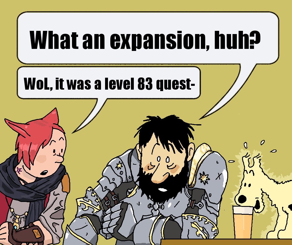 What an expansion, huh? Wol, it was a level 83 quest-