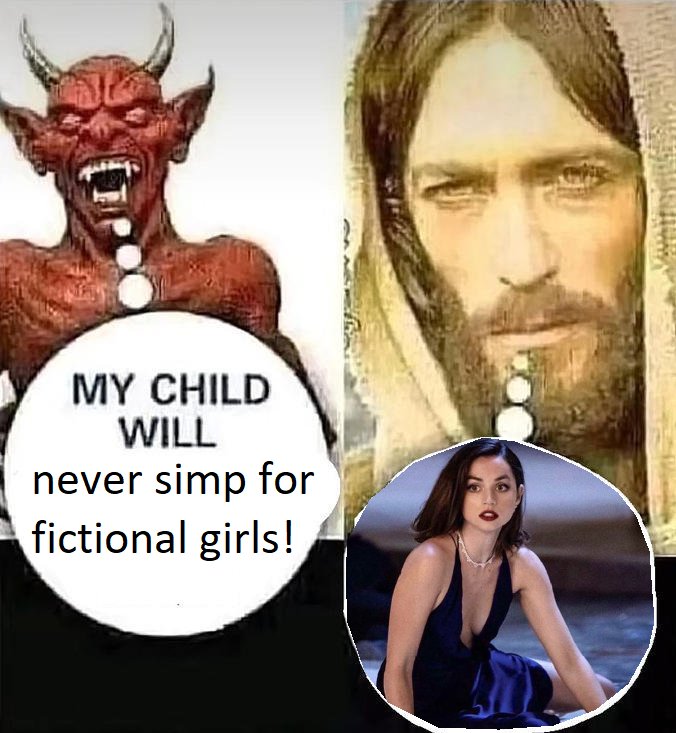 MY CHILD WILL never simp for fictional girls!