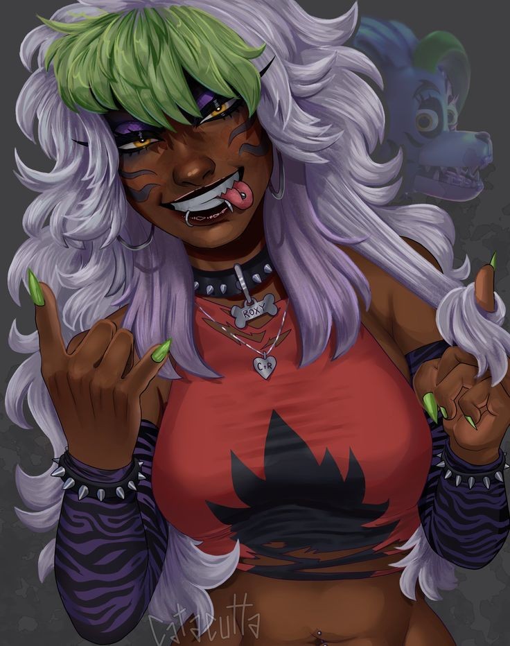 A versão humana da Roxy alegrou meu dia. #fnaf #fnafsecuritybreach ...