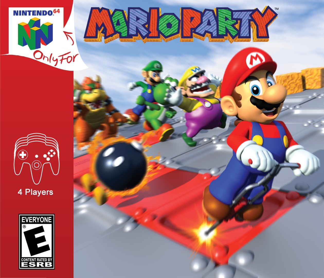 ARIORARTY NINTENDO64 Only For 4 Players EVERYONE CONTENT RATED BY ESRB