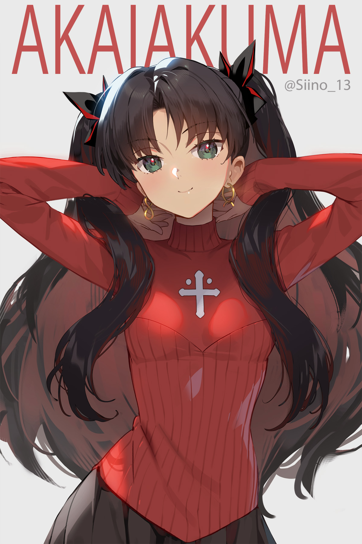 tohsaka rin (fate and 1 more) drawn by hirose3y