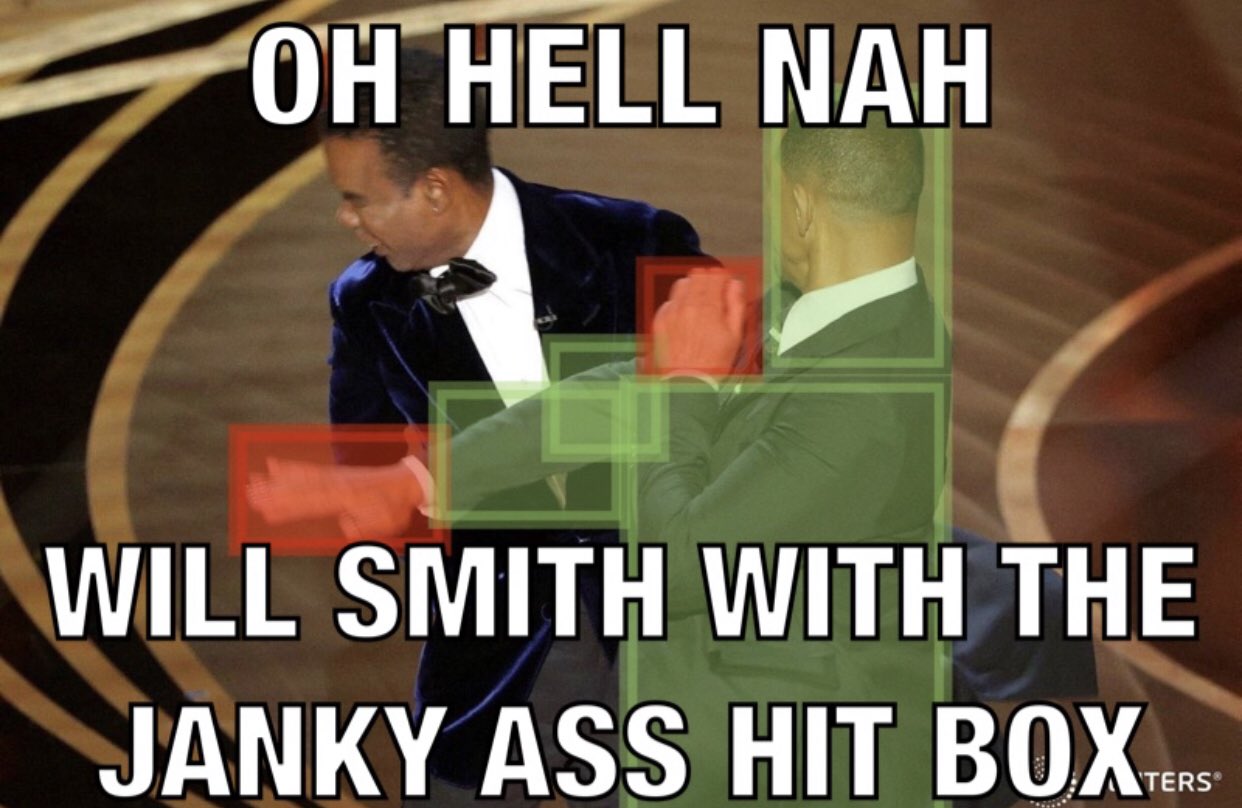 OH HELL NAH WILL SMITH WITH THE JANKY ASS HIT BOX. TERS