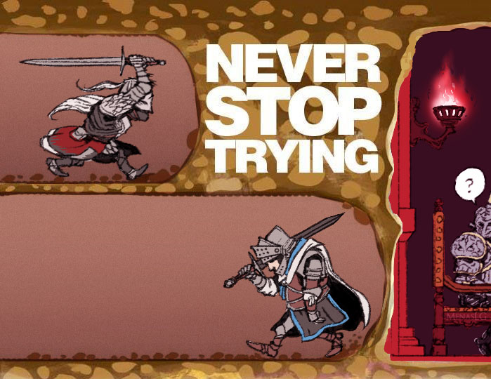 NEVER STOP TRYING ?