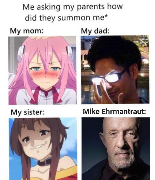Anime memes but it's replaced with Breaking Bad