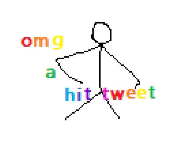 OMG a Hit Tweet (Stick Figure) OMG a Hit Tweet Know Your Meme