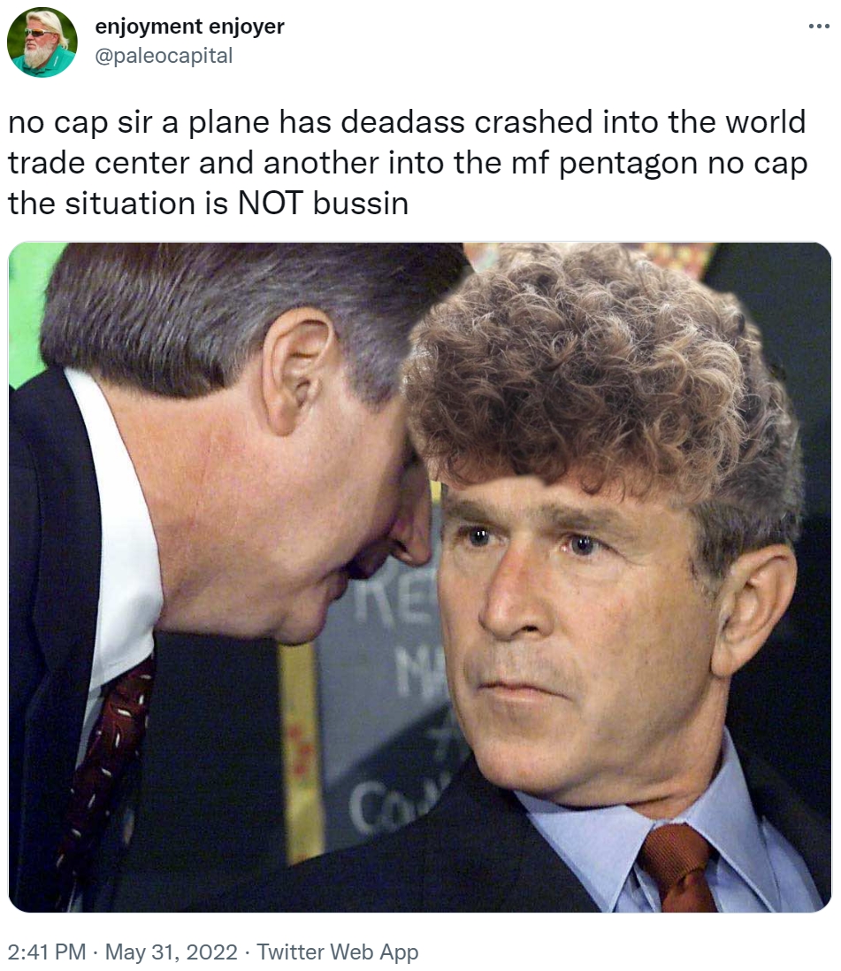 No Cap Sir A Plane Has Deadass Crashed Into The World Trade Center And 