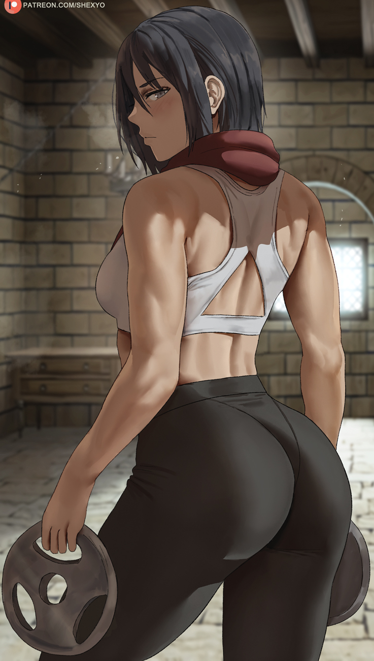 Mikasa on Sportswear by me : r/ShingekiNoKyojin