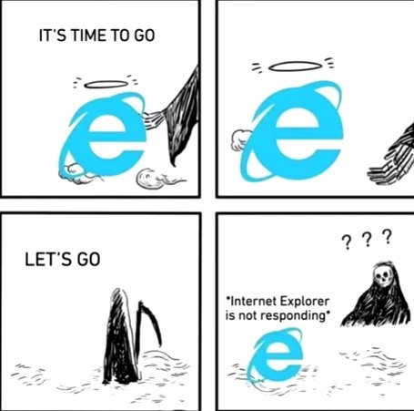 IT'S TIME TO GO LET'S GO "11 *Internet Explorer is not responding* e ???