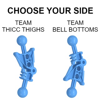 CHOOSE YOUR SIDE TEAM TEAM THICC THIGHS BELL BOTTOMS egint