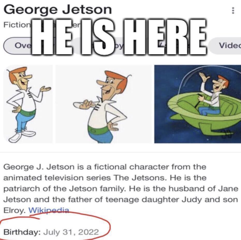 George Jetson Is Almost Here.