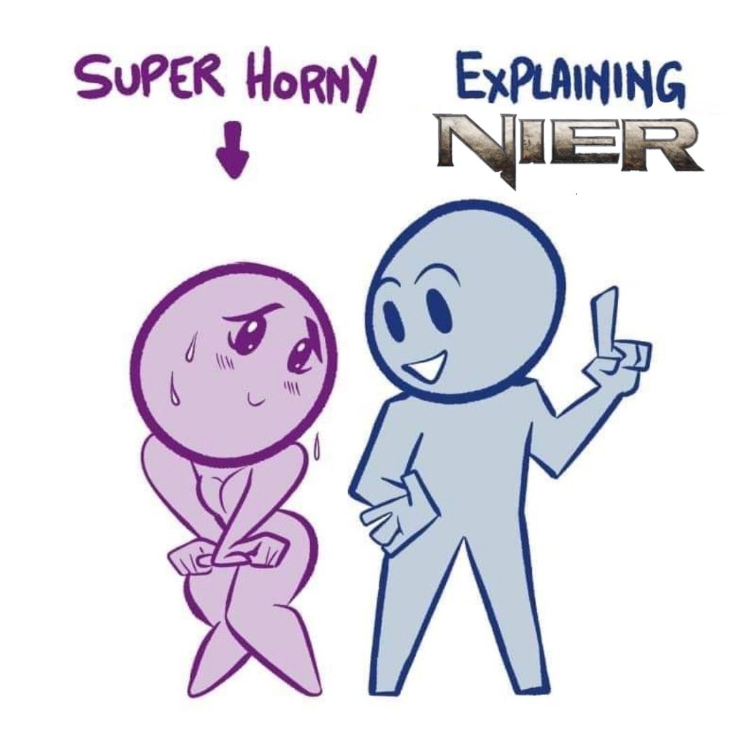 SUPER HORNY EXPLAINING NIER