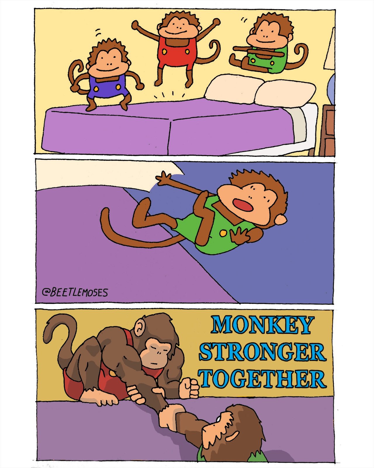 @BEETLEMOSES OM MONKEY STRONGER TOGETHER C3