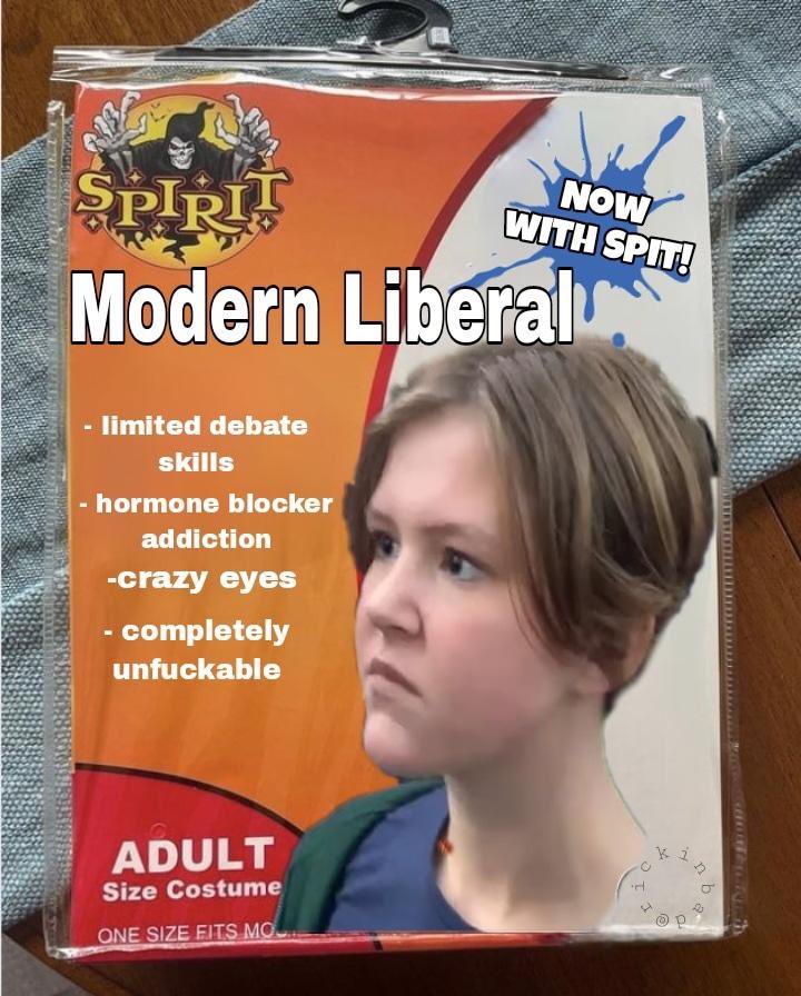 WRECOGELCARRE SPIRIT Modern Liberalu limited debate skills hormone blocker addiction -crazy eyes - completely unfuckable ADULT Size Costume ONE SIZE FITS MO NOW WITH SPIT! 71 Ki @