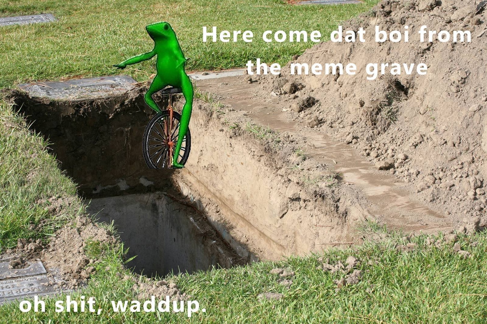 FREE TRAC Here come dat boi from the meme grave oh s---, waddup.