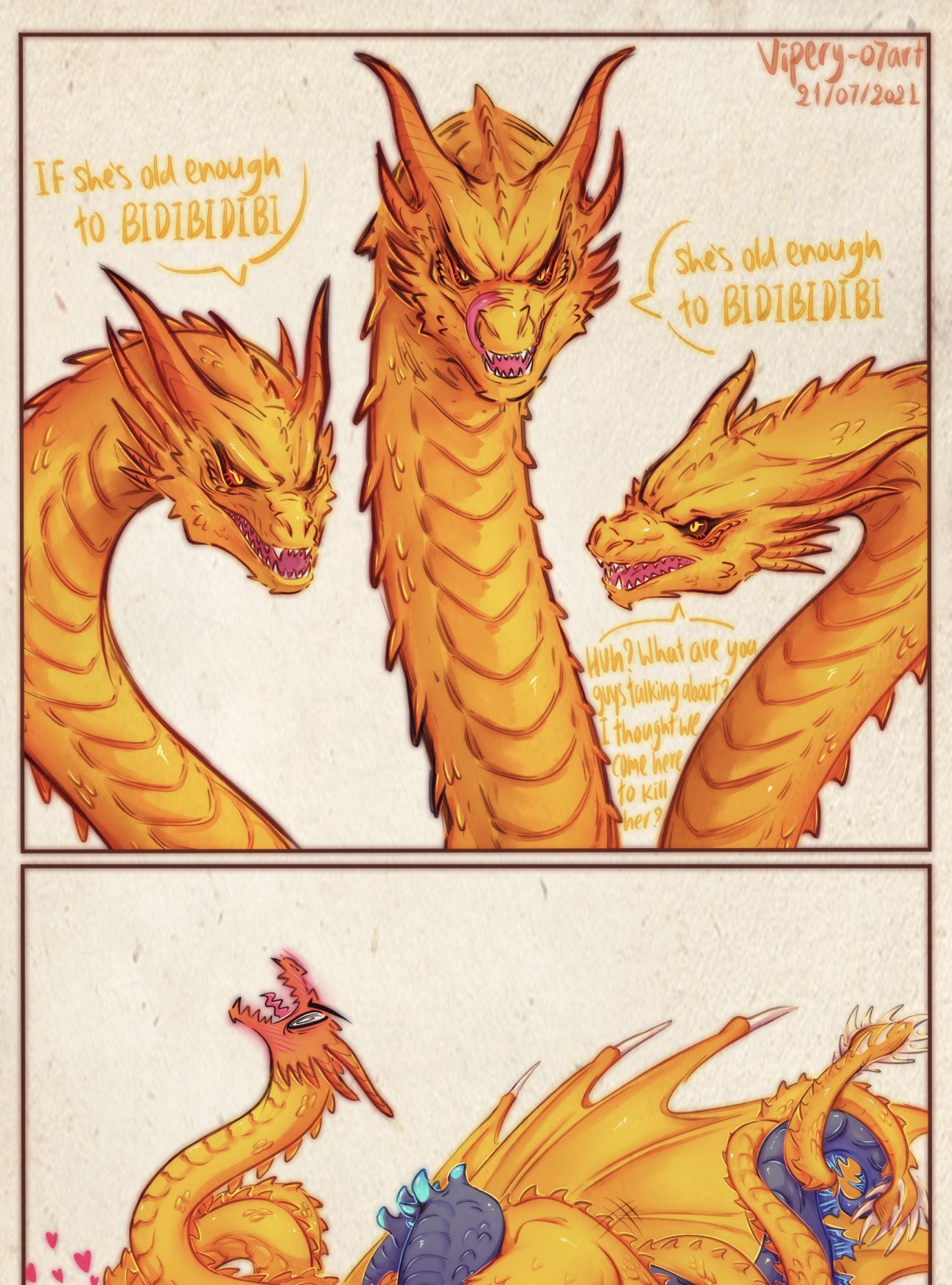 King ghidorah x godzilla