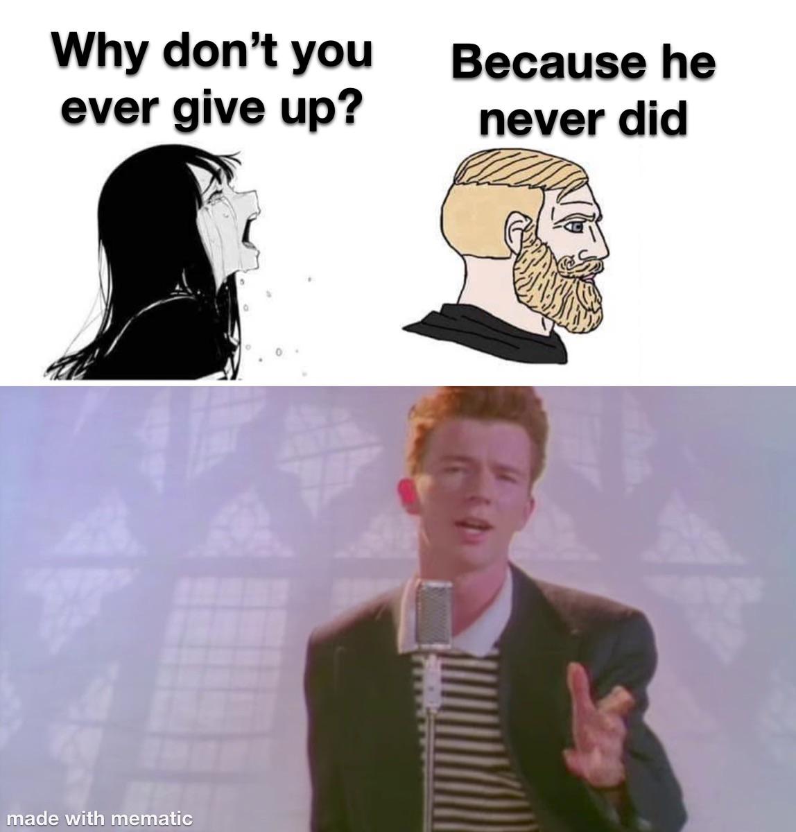 I was Rick rolled by a website. : r/memes