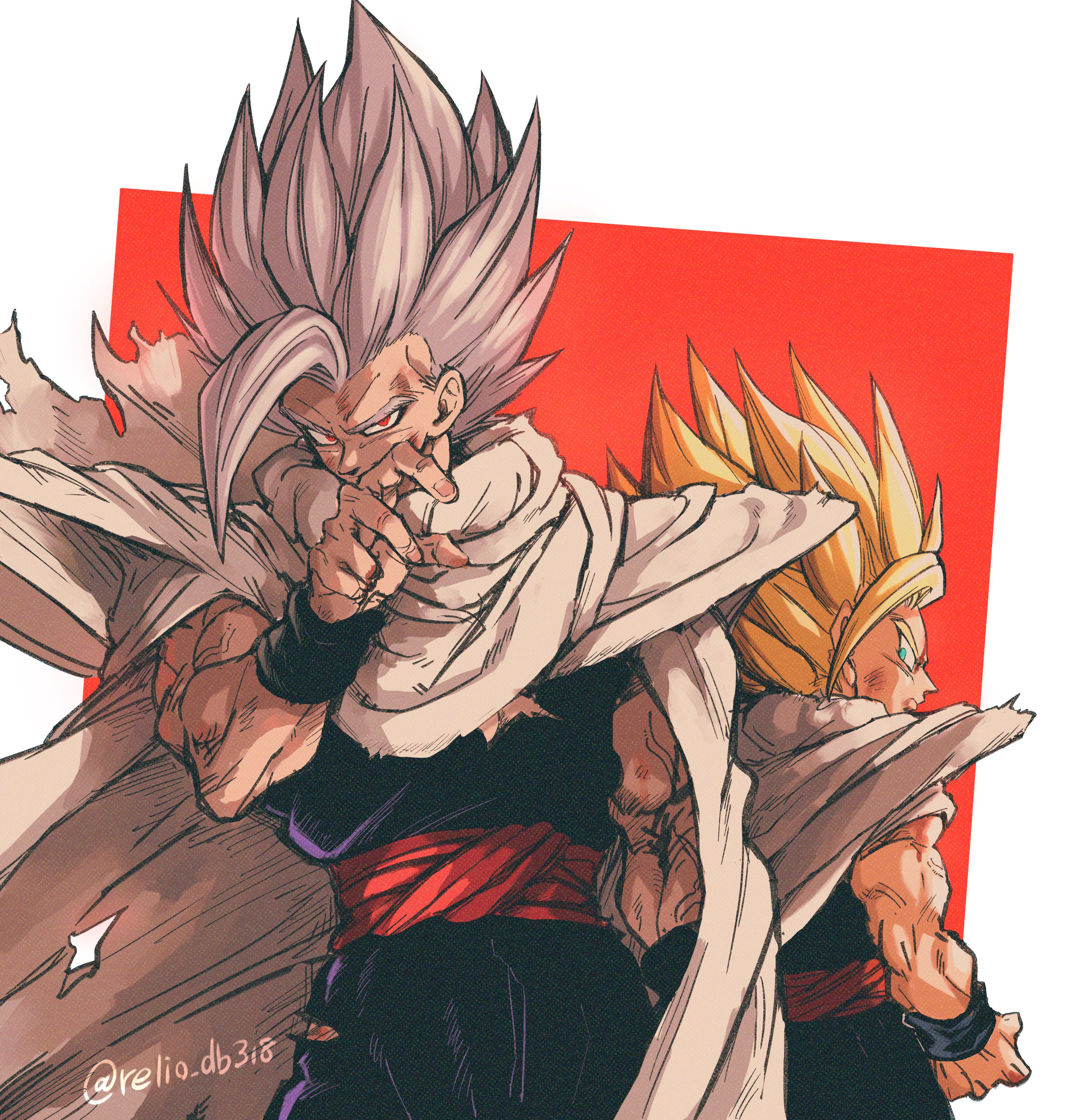 son goku and pan (dragon ball and 1 more) drawn by relio_db318