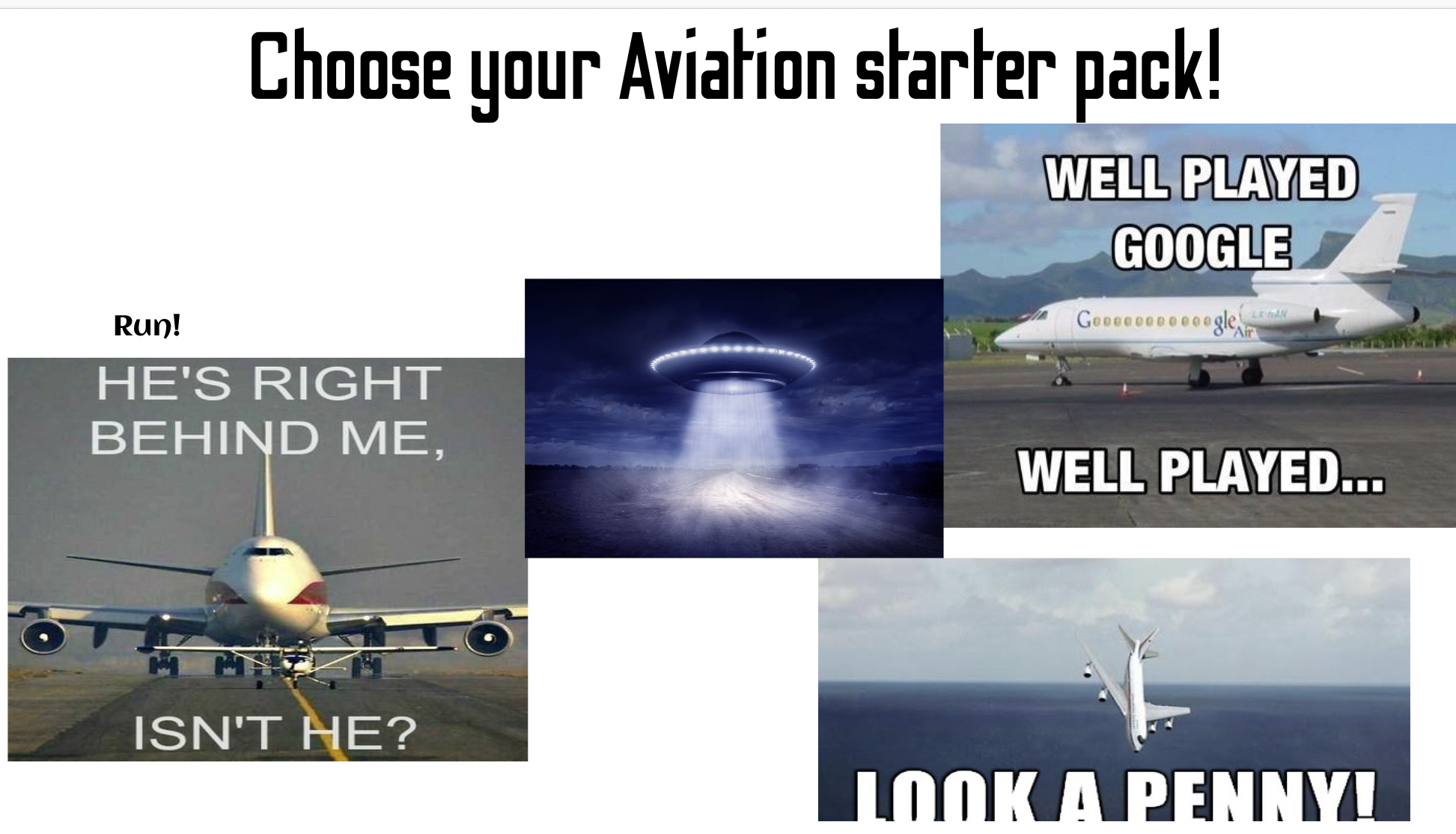 Choose You Plane Starterpack From Ohio r starterpacks Starter 