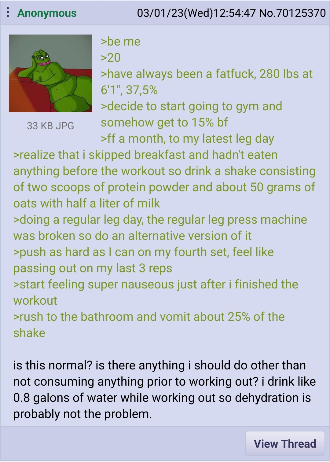 Anon Skips Breakfast r Greentext Greentext Stories Know Your Meme